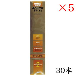 K[lbV GONESH incense 30 sticks EXTRARICH VARIETY2 ×5Zbg