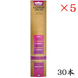 K[lbV GONESH incense 30 sticks EXTRARICH VARIETY3 ×5Zbg