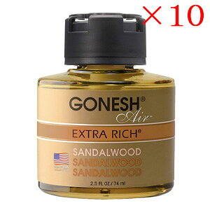 K[lbV GONESH LIQUID AIRFRESHENER SANDALWOOD ×10Zbg