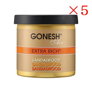 K[lbV GONESH GEL AIRFRESHENER SANDALWOOD ×5Zbg