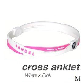 Bandel ホワイトピンク 正規品 バンデル M クロスアンクレット 百貨店 White Pink