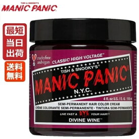 【あす楽】マニックパニック ディヴァインワイン 118ml 送料無料【ワインレッド】MANIC PANIC DIVINE WINE 毛染め マニパニ