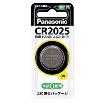 パナソニック(Panasonic) コイン型リチウム電池 CR-2025P