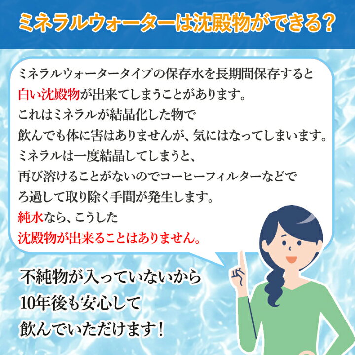 楽天市場】【非常用 備蓄】 【ポイント10倍】10年保存水(蒸留水) 500ml 24本セット【20箱以上はメーカー直送】 1箱 500ml×24本  : アット防災