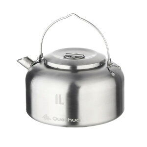 Quechua(ケシュア) キャンプ・ 登山・ハイキング ケトル MH500 ステンレス 1L ダークグレー 2480082-8504347