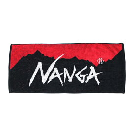 ナンガ(NANGA) LOGO TOWEL RED×BLK