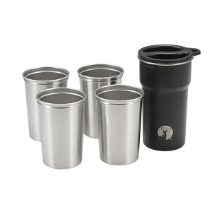 �L���v�e���X�^�b�O(CAPTAIN STAG) HD�J�b�v�Z�b�g4+1 280ml UE-3639