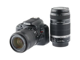 【あす楽】【中古】《良品》【6ヶ月保証】Canon EOS Kiss X7 + EF-S18-55mm F3.5-5.6 IS STM EF-55-250mm F4-5.6 IS 1800万画素 バリアングル液晶 デジタル一眼レフカメラ エントリー機 入門機 標準 望遠 ズームレンズ 運動会 発表会 旅行 スナップ