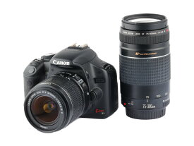 【あす楽】【中古】 《良品》 【6ヶ月保証】Canon EOS Kiss X3 + EF-S 18-55mm F3.5-5.6IS EF 75-300mm III USM 1510万画素 APS-Cサイズ 入門機 エントリー機 デジタル デジタル一眼レフカメラ 標準 望遠ズームレンズ EFマウント