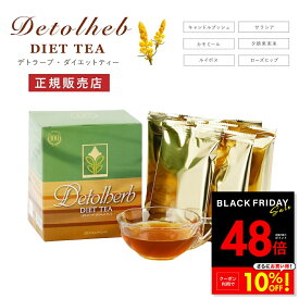 デトラーブ ダイエットティー 30包入 ハーブティー キャンドルブッシュ 食物繊維 ラズベリー風味 ティーパック ブレンドティー ノンカフェイン カロリーフリー Detolberb サラシア ルイボス ローズヒップ カモミール リラックスティー p20