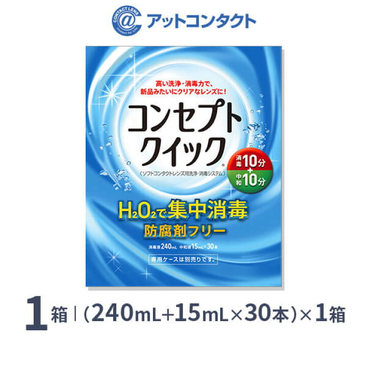 楽天市場】コンセプトクイック 1箱 (消毒液240ml＋中和液15ml×30本入り 