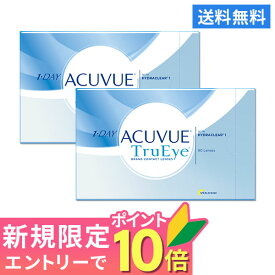 【エントリーで新規ユーザーポイント10倍♪】【送料無料】ワンデーアキュビュートゥルーアイ90枚パック 2箱セット コンタクトレンズ 1日使い捨て（ワンデー トゥルーアイ アキュビュー ジョンソン・エンド・ジョンソン / クリアレンズ 1dayタイプ)