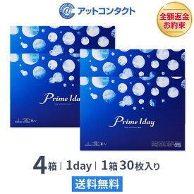 【送料無料】プライムワンデー 4箱セット(1箱30枚入) Prime 1day 1日使い捨て コンタクトレンズ （ワンデイ / アイレ / AIRE） Shop Of The Year