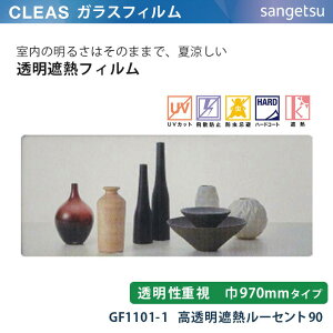 y12܂łȂ瑦o׉z10cmP KXtB GF1101-1 ՔM^Cv p d 970mm ՔM[Zg90 TQc NA@CLEAS NAX
