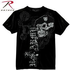 【メール便送料無料】ロスコ Rothco メンズ ビンテージ スカル Tシャツ Black Ink U.S. Army Skull w Beret T-Shirt rothco80415 彼氏 男性向け