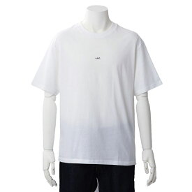 アーペーセー A.P.C. Tシャツ カットソー トップス ロゴ入り プリント 半袖 クルーネック XLサイズ メンズ AAB ブランド ホワイト H26929