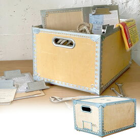 収納ボックス 収納ケース 木製 ダルトン ウッデンボックス Lサイズ ウッドボックス 木箱 インダストリアル