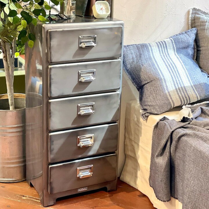 楽天市場】チェスト 書類入れ スチール製 ダルトン 5 DRAWERS CHEST 