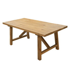 ダイニングテーブル 天然木 無垢材 古材 ダルトン ダイニング テーブル Mサイズ 天板180×90cm 高さ74cm 4〜6人用 ヴィンテージ アンティーク調