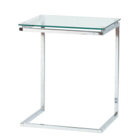 ガラス製サイドテーブル PT-15 シンプルデザイン