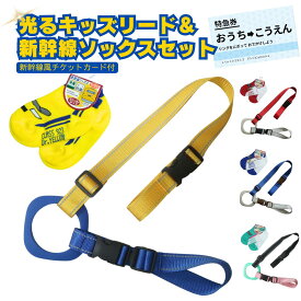 新幹線 ソックス ＆ 4wayキッズリード ギフトセット 乗車券カード付 はやぶさ ドクターイエロー かがやき こまち 子鉄 ママ鉄 新幹線 ソックス 出産祝い 1歳 誕生日プレゼント にぎにぎ つり革 おさんぽ 小鉄 電車 防災 災害対策 避難