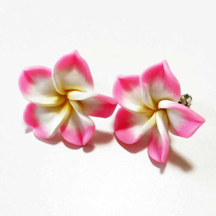 楽天市場】プルメリア ピアス〈ピンク〉 ハワイアン アクセサリー 
