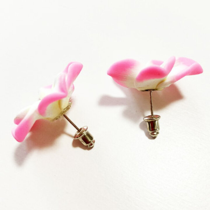 楽天市場】プルメリア ピアス〈ピンク〉 ハワイアン アクセサリー 