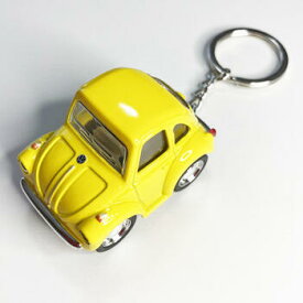 フォルクス ワーゲン ファニービートル ミニカー スタンダードカラー S キーチェーン付き〈イエロー オレンジ レッド ブルー〉レトロ VolksWagen キーホルダー キーリング ダイキャスト ハワイアン雑貨 アメリカン雑貨 クラッシック