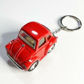 フォルクス ワーゲン ファニービートル ミニカー スタンダードカラー S キーチェーン付き〈イエロー オレンジ レッド ブルー〉レトロ VolksWagen キーホルダー キーリング ダイキャスト ハワイアン雑貨 アメリカン雑貨 クラッシック