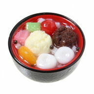 【メール便不可】食品サンプル屋さんのマグネット（あんみつ）食品サンプル ミニチュア 食べ物 雑貨 和ス…