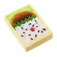 食品サンプル屋さんのマグネット（とんかつ弁当）食品サンプル ミニチュア 雑貨 食べ物 駅弁 外国 土産 …