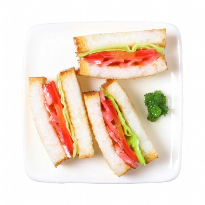 楽天市場 食品サンプル屋さんのマグネット Bltサンド 食品サンプル ミニチュア 雑貨 食べ物 サンドイッチ 外国 土産 リアル アトリエクック 楽天市場店