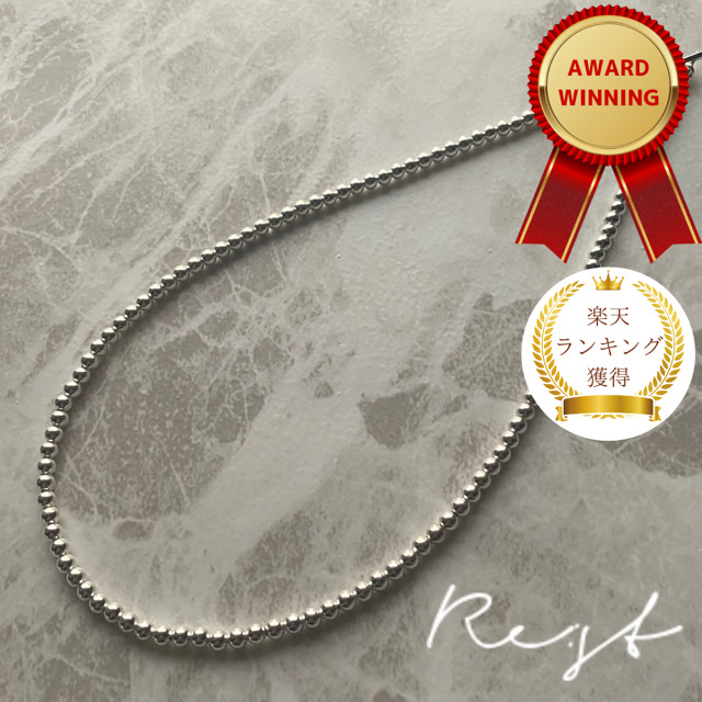 楽天市場】Re:st 4mm silver peal necklace 45cm シルバーパール