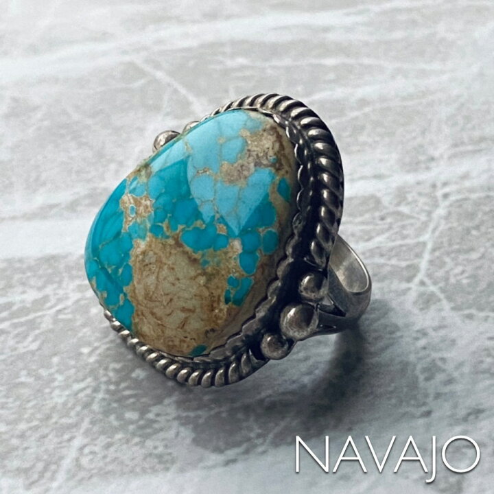 Navajo turquoise ring #19 Indian jewelry ナバホ族 イースターブルーターコイズ リング トルコ石  インディアンジュエリー シルバー925 指輪 ナバホ族 シンプル 民族 天然石 メンズ レディース プレゼント 送料無料 nvj  atelier-GARDEN