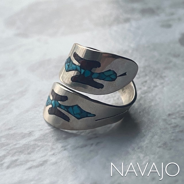楽天市場】Navajo indian jewelry ring #11 ナバホ族 インレイ リング