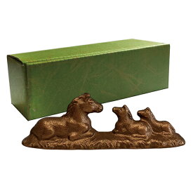 2026干支文鎮 午 高岡文鎮 うまくいく 銅色 令和8年 馬 うま 鋳鉄製 書道用品 ペーパーウエイト 書鎮