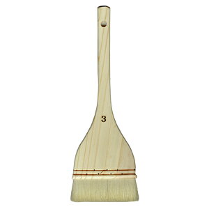 【墨運堂】 絵刷毛 I型平刷毛 3.0寸 「羊毛 日本画 水墨画」