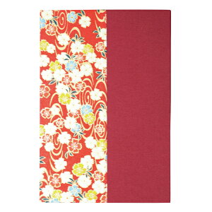 白鳩朱印帳 特大 赤 No.2 46ページ 「ご朱印帳 集印 和紙 蛇腹 スタンプ ノート 奉書紙」UD14-2