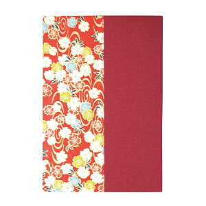 白鳩朱印帳 大 赤 No.2 46ページ 「ご朱印帳 集印 和紙 蛇腹 スタンプ ノート 奉書紙」UD15-2