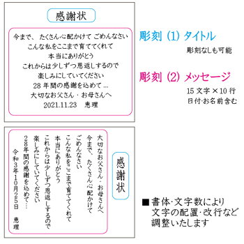 楽天市場 ガラスの手紙 感謝の言葉 透明のガラスに彫刻 オリジナル クリア フォトフレーム ガラスフォトスタンド オーダー ギフト プレゼント 平面写真ヨコ型 記念屋 Atelier Ryokuei