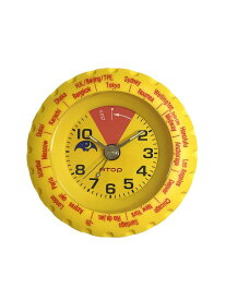 ATOP WORLD TIME ALARM CLOCK イエロー×レッド