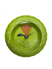 ATOP WORLD TIME ALARM CLOCK グリーン×オレンジ
