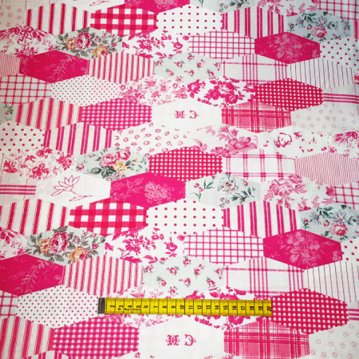 ちくんプロフさん専用 パッチワークバッグ&財布 楽天市場】変形ヘキサゴンのレッスンバッグ | キット パッチ