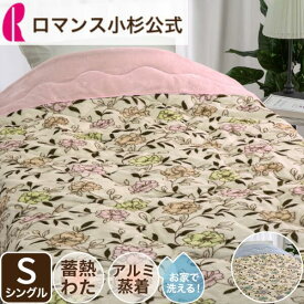 【最大10000円OFFクーポン】毛布 ブランケット わた入り毛布 合繊 肌掛け布団 シングル ウォッシャブル アルミ蒸着 蓄熱わた入り インナーケット 肌布団 肌掛けふとん マイクロファイバー 毛布 ロマンス小杉 衿付き
