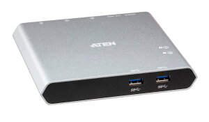ATEN 2ポート USB-C Gen 1ドッキングスイッチ(電源パススルー対応) 【us3310】【送料無料】【3年保証】