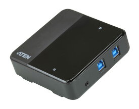 ATEN USBハブ　4ポートUSB3.1 Gen1 USB切替器（2入力）【US3324】コンピューター接続：USB Type-B×2、周辺機器：USB Type-A×4、電源（オプション）：USB micro B×1【送料無料】【3年保証】