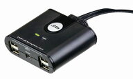 【3年保証】ATEN 2ポートUSBデバイス共有器　【US224】