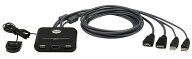 【3年保証】2ポートUSB HDMIケーブルKVMスイッチ（FHD仕様）【CS22HF】