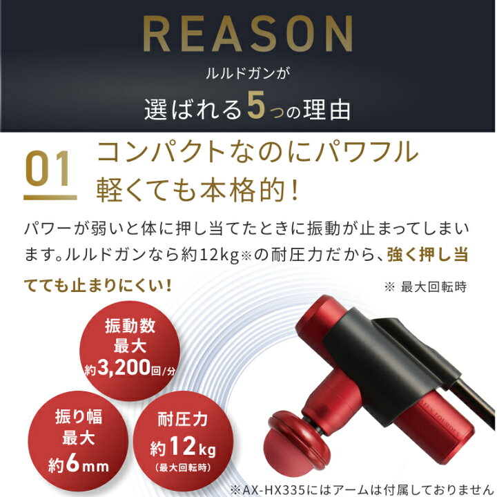 楽天市場】【ポイント10倍】ルルドガン (アーム無し) AX-HX335 