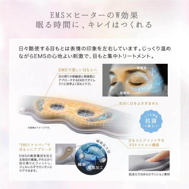 楽天市場】【ポイント10倍】ルルド おやすみめめホット＆EMS AX-BNL802 